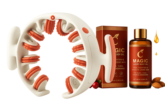Celo Massage Roller & Magic Luxury Body Oil